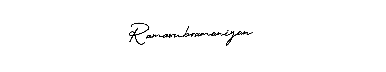 How to make Ramasubramaniyan signature? AmerikaSignatureDemo-Regular is a professional autograph style. Create handwritten signature for Ramasubramaniyan name. Ramasubramaniyan signature style 3 images and pictures png