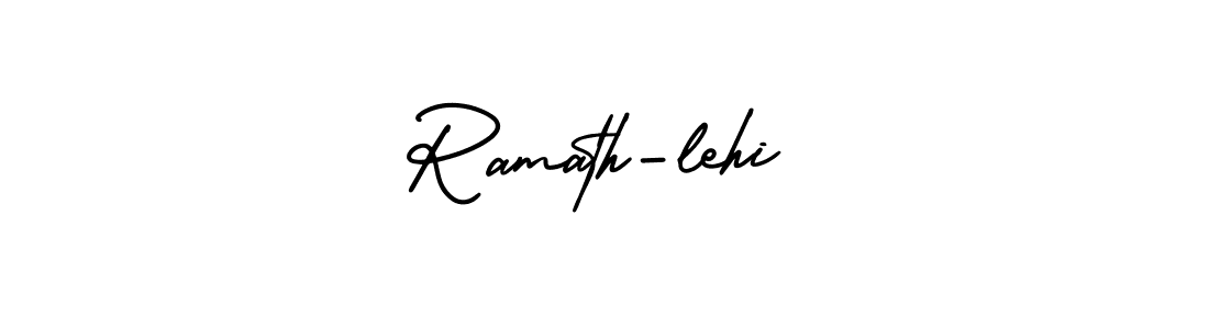 Make a beautiful signature design for name Ramath-lehi. With this signature (AmerikaSignatureDemo-Regular) style, you can create a handwritten signature for free. Ramath-lehi signature style 3 images and pictures png