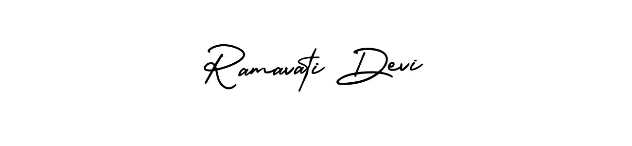 How to Draw Ramavati Devi signature style? AmerikaSignatureDemo-Regular is a latest design signature styles for name Ramavati Devi. Ramavati Devi signature style 3 images and pictures png