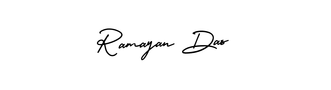 How to make Ramayan Das name signature. Use AmerikaSignatureDemo-Regular style for creating short signs online. This is the latest handwritten sign. Ramayan Das signature style 3 images and pictures png