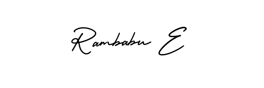 Make a beautiful signature design for name Rambabu E. Use this online signature maker to create a handwritten signature for free. Rambabu E signature style 3 images and pictures png