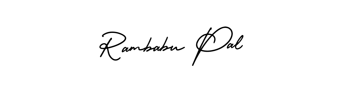 Design your own signature with our free online signature maker. With this signature software, you can create a handwritten (AmerikaSignatureDemo-Regular) signature for name Rambabu Pal. Rambabu Pal signature style 3 images and pictures png