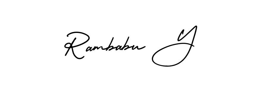 Once you've used our free online signature maker to create your best signature AmerikaSignatureDemo-Regular style, it's time to enjoy all of the benefits that Rambabu Y name signing documents. Rambabu Y signature style 3 images and pictures png