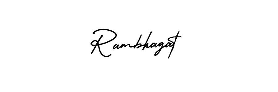 Create a beautiful signature design for name Rambhagat. With this signature (AmerikaSignatureDemo-Regular) fonts, you can make a handwritten signature for free. Rambhagat signature style 3 images and pictures png