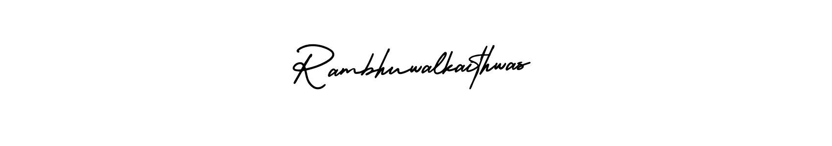 How to Draw Rambhuwalkaithwas signature style? AmerikaSignatureDemo-Regular is a latest design signature styles for name Rambhuwalkaithwas. Rambhuwalkaithwas signature style 3 images and pictures png