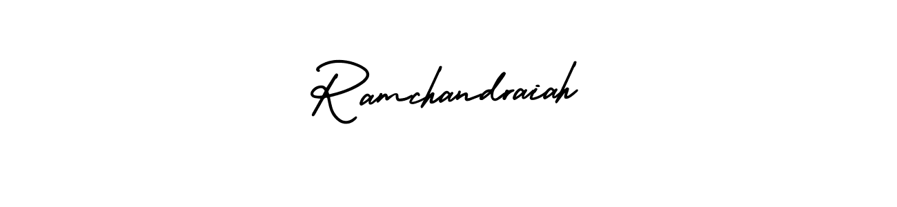 Use a signature maker to create a handwritten signature online. With this signature software, you can design (AmerikaSignatureDemo-Regular) your own signature for name Ramchandraiah. Ramchandraiah signature style 3 images and pictures png