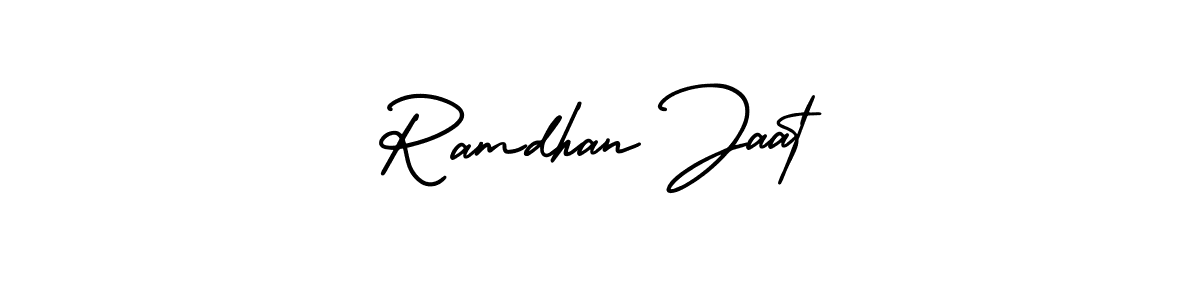 Make a beautiful signature design for name Ramdhan Jaat. With this signature (AmerikaSignatureDemo-Regular) style, you can create a handwritten signature for free. Ramdhan Jaat signature style 3 images and pictures png