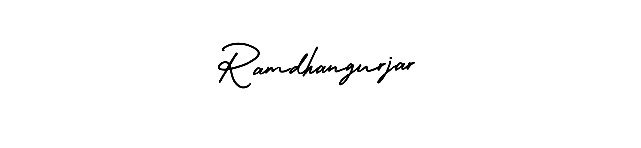 How to make Ramdhangurjar signature? AmerikaSignatureDemo-Regular is a professional autograph style. Create handwritten signature for Ramdhangurjar name. Ramdhangurjar signature style 3 images and pictures png