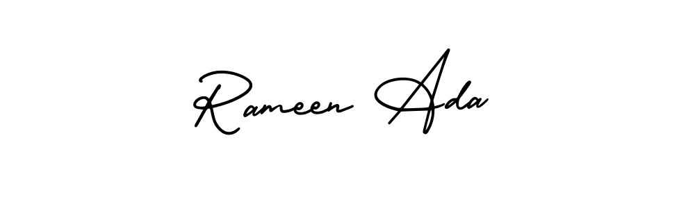 Make a beautiful signature design for name Rameen Ada. Use this online signature maker to create a handwritten signature for free. Rameen Ada signature style 3 images and pictures png