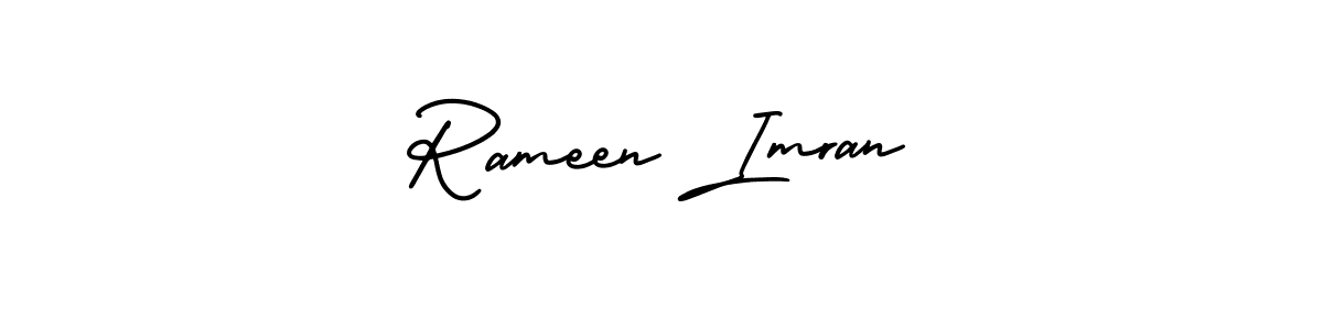 Design your own signature with our free online signature maker. With this signature software, you can create a handwritten (AmerikaSignatureDemo-Regular) signature for name Rameen Imran. Rameen Imran signature style 3 images and pictures png