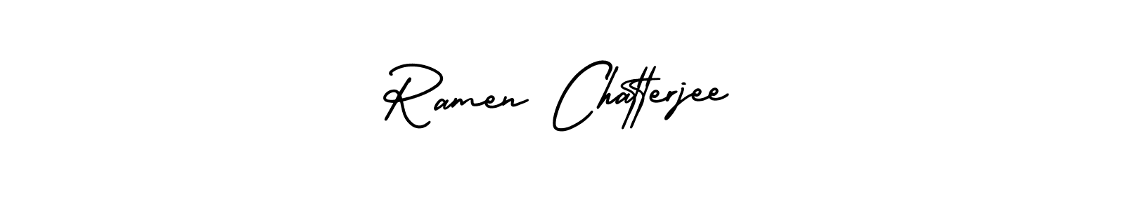 Also You can easily find your signature by using the search form. We will create Ramen Chatterjee name handwritten signature images for you free of cost using AmerikaSignatureDemo-Regular sign style. Ramen Chatterjee signature style 3 images and pictures png