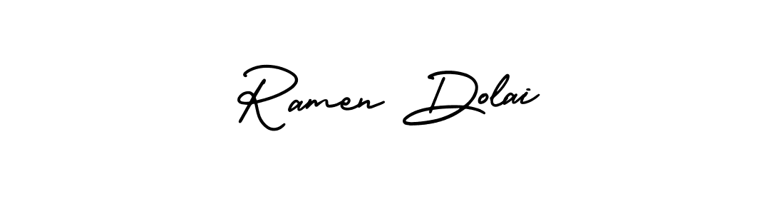 Create a beautiful signature design for name Ramen Dolai. With this signature (AmerikaSignatureDemo-Regular) fonts, you can make a handwritten signature for free. Ramen Dolai signature style 3 images and pictures png