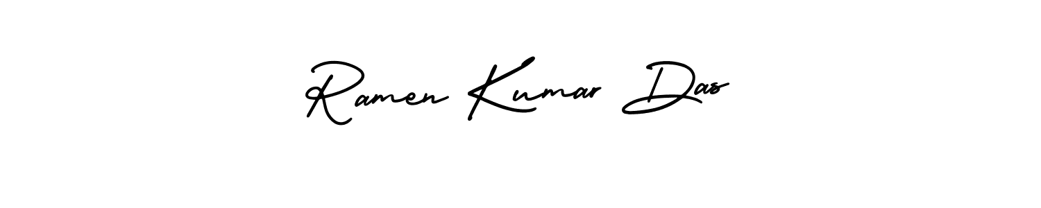 It looks lik you need a new signature style for name Ramen Kumar Das. Design unique handwritten (AmerikaSignatureDemo-Regular) signature with our free signature maker in just a few clicks. Ramen Kumar Das signature style 3 images and pictures png
