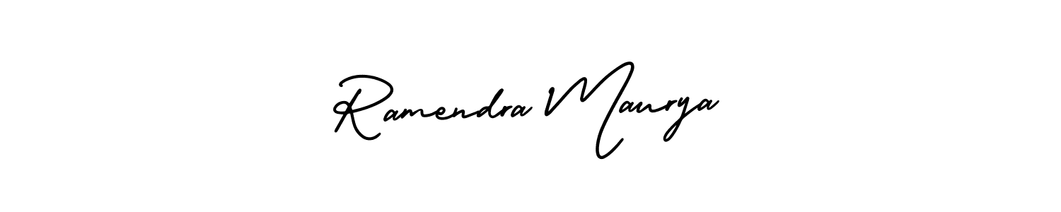 Best and Professional Signature Style for Ramendra Maurya. AmerikaSignatureDemo-Regular Best Signature Style Collection. Ramendra Maurya signature style 3 images and pictures png