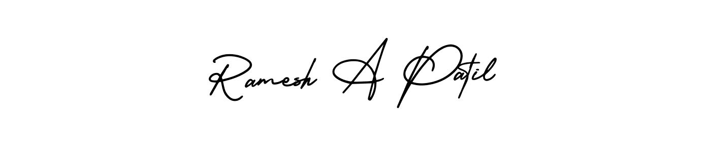 Similarly AmerikaSignatureDemo-Regular is the best handwritten signature design. Signature creator online .You can use it as an online autograph creator for name Ramesh A Patil. Ramesh A Patil signature style 3 images and pictures png