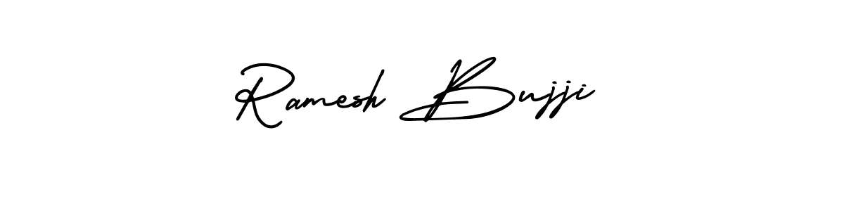 Also You can easily find your signature by using the search form. We will create Ramesh Bujji name handwritten signature images for you free of cost using AmerikaSignatureDemo-Regular sign style. Ramesh Bujji signature style 3 images and pictures png