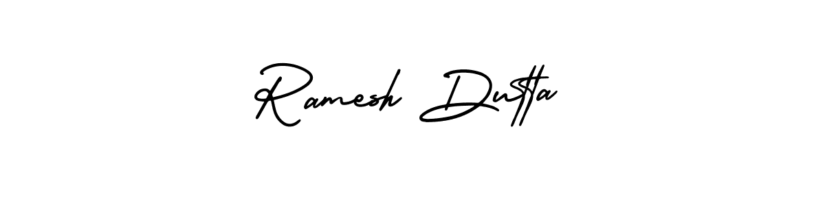 Make a short Ramesh Dutta signature style. Manage your documents anywhere anytime using AmerikaSignatureDemo-Regular. Create and add eSignatures, submit forms, share and send files easily. Ramesh Dutta signature style 3 images and pictures png