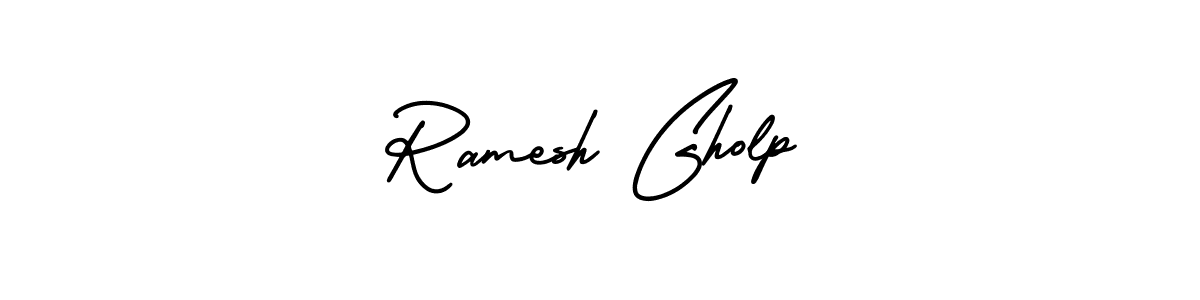 Once you've used our free online signature maker to create your best signature AmerikaSignatureDemo-Regular style, it's time to enjoy all of the benefits that Ramesh Gholp name signing documents. Ramesh Gholp signature style 3 images and pictures png