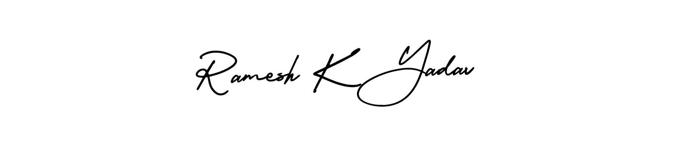 Also we have Ramesh K Yadav name is the best signature style. Create professional handwritten signature collection using AmerikaSignatureDemo-Regular autograph style. Ramesh K Yadav signature style 3 images and pictures png