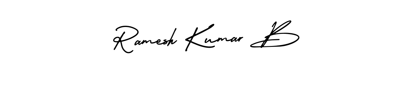 How to Draw Ramesh Kumar B signature style? AmerikaSignatureDemo-Regular is a latest design signature styles for name Ramesh Kumar B. Ramesh Kumar B signature style 3 images and pictures png