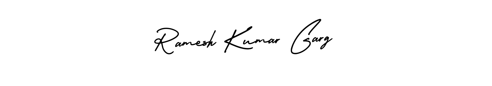 Use a signature maker to create a handwritten signature online. With this signature software, you can design (AmerikaSignatureDemo-Regular) your own signature for name Ramesh Kumar Garg. Ramesh Kumar Garg signature style 3 images and pictures png