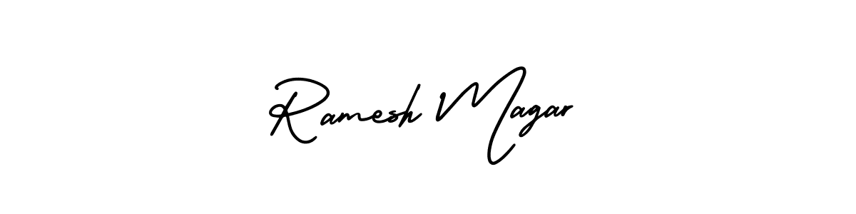 You can use this online signature creator to create a handwritten signature for the name Ramesh Magar. This is the best online autograph maker. Ramesh Magar signature style 3 images and pictures png