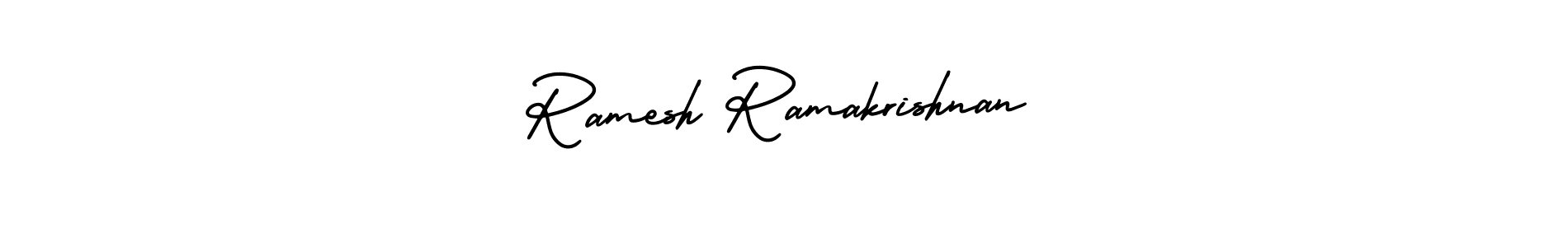 It looks lik you need a new signature style for name Ramesh Ramakrishnan. Design unique handwritten (AmerikaSignatureDemo-Regular) signature with our free signature maker in just a few clicks. Ramesh Ramakrishnan signature style 3 images and pictures png