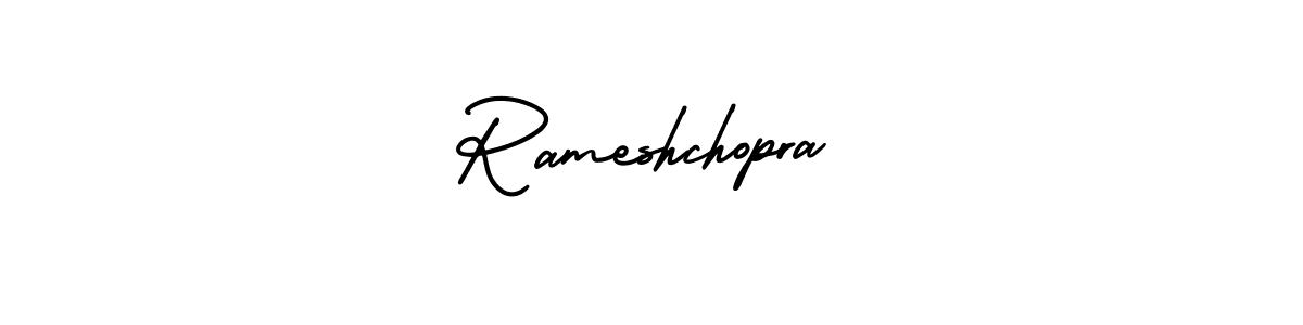 Rameshchopra stylish signature style. Best Handwritten Sign (AmerikaSignatureDemo-Regular) for my name. Handwritten Signature Collection Ideas for my name Rameshchopra. Rameshchopra signature style 3 images and pictures png