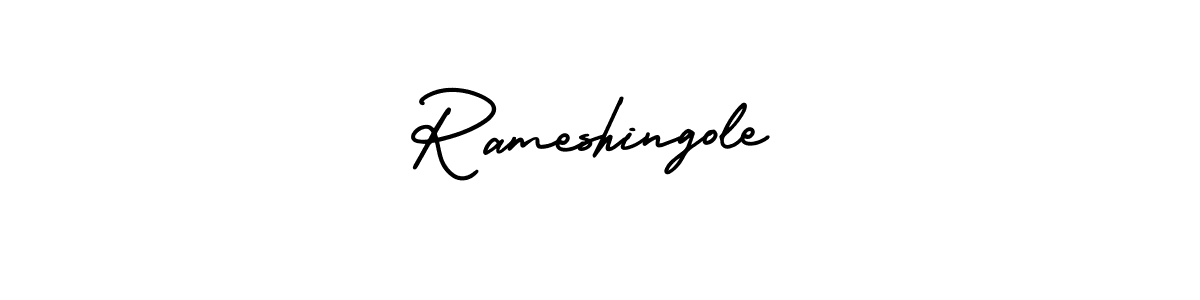 Similarly AmerikaSignatureDemo-Regular is the best handwritten signature design. Signature creator online .You can use it as an online autograph creator for name Rameshingole. Rameshingole signature style 3 images and pictures png