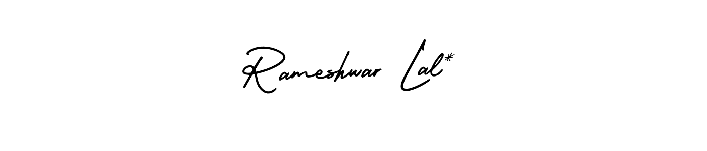 AmerikaSignatureDemo-Regular is a professional signature style that is perfect for those who want to add a touch of class to their signature. It is also a great choice for those who want to make their signature more unique. Get Rameshwar Lal* name to fancy signature for free. Rameshwar Lal* signature style 3 images and pictures png