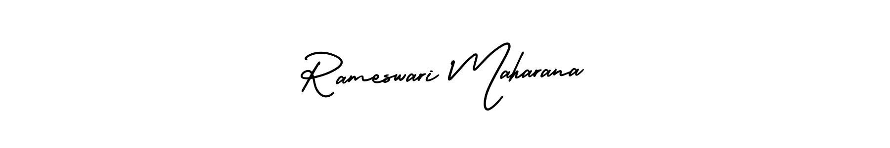 Make a short Rameswari Maharana signature style. Manage your documents anywhere anytime using AmerikaSignatureDemo-Regular. Create and add eSignatures, submit forms, share and send files easily. Rameswari Maharana signature style 3 images and pictures png