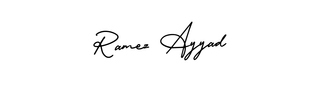 Create a beautiful signature design for name Ramez Ayyad. With this signature (AmerikaSignatureDemo-Regular) fonts, you can make a handwritten signature for free. Ramez Ayyad signature style 3 images and pictures png