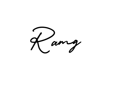 Similarly AmerikaSignatureDemo-Regular is the best handwritten signature design. Signature creator online .You can use it as an online autograph creator for name Ramg. Ramg signature style 3 images and pictures png