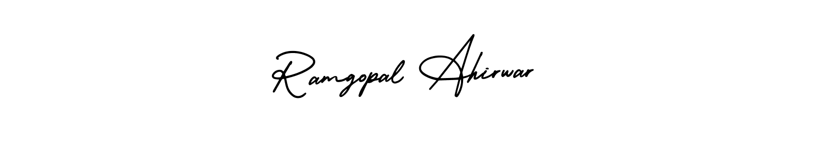 Make a beautiful signature design for name Ramgopal Ahirwar. Use this online signature maker to create a handwritten signature for free. Ramgopal Ahirwar signature style 3 images and pictures png