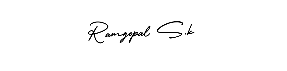 You can use this online signature creator to create a handwritten signature for the name Ramgopal S.k. This is the best online autograph maker. Ramgopal S.k signature style 3 images and pictures png