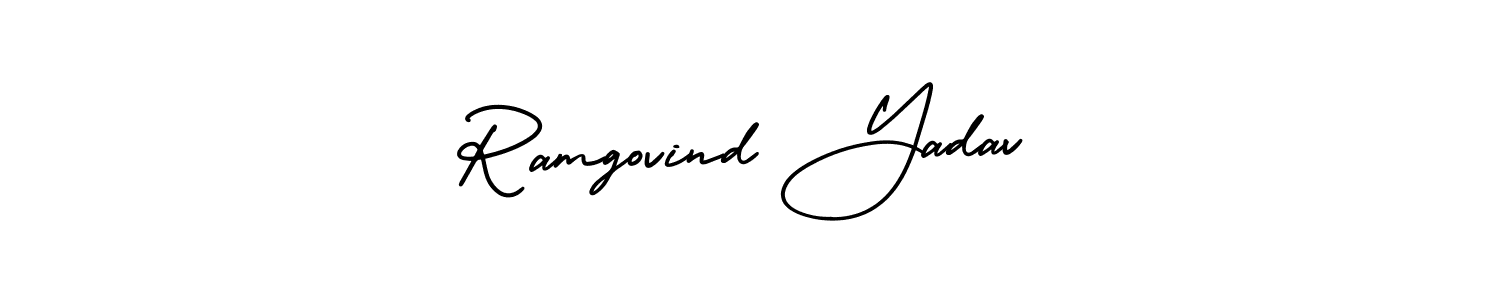 Also we have Ramgovind Yadav name is the best signature style. Create professional handwritten signature collection using AmerikaSignatureDemo-Regular autograph style. Ramgovind Yadav signature style 3 images and pictures png