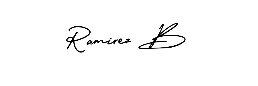 AmerikaSignatureDemo-Regular is a professional signature style that is perfect for those who want to add a touch of class to their signature. It is also a great choice for those who want to make their signature more unique. Get Ramirez B name to fancy signature for free. Ramirez B signature style 3 images and pictures png