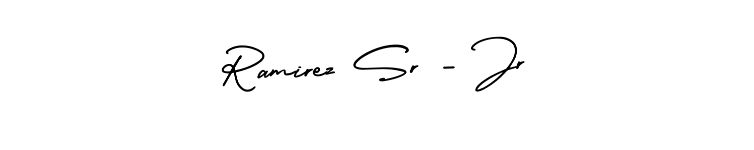 Use a signature maker to create a handwritten signature online. With this signature software, you can design (AmerikaSignatureDemo-Regular) your own signature for name Ramirez Sr - Jr. Ramirez Sr - Jr signature style 3 images and pictures png