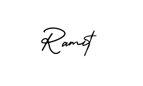 It looks lik you need a new signature style for name Ramit. Design unique handwritten (AmerikaSignatureDemo-Regular) signature with our free signature maker in just a few clicks. Ramit signature style 3 images and pictures png
