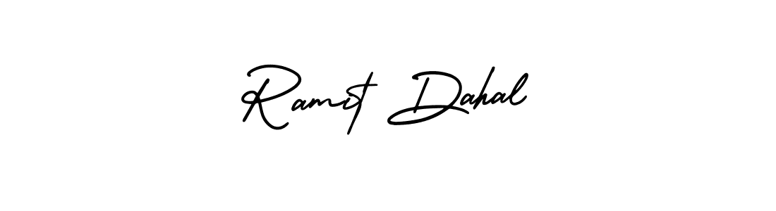 This is the best signature style for the Ramit Dahal name. Also you like these signature font (AmerikaSignatureDemo-Regular). Mix name signature. Ramit Dahal signature style 3 images and pictures png