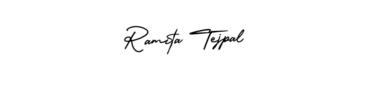 if you are searching for the best signature style for your name Ramita Tejpal. so please give up your signature search. here we have designed multiple signature styles  using AmerikaSignatureDemo-Regular. Ramita Tejpal signature style 3 images and pictures png