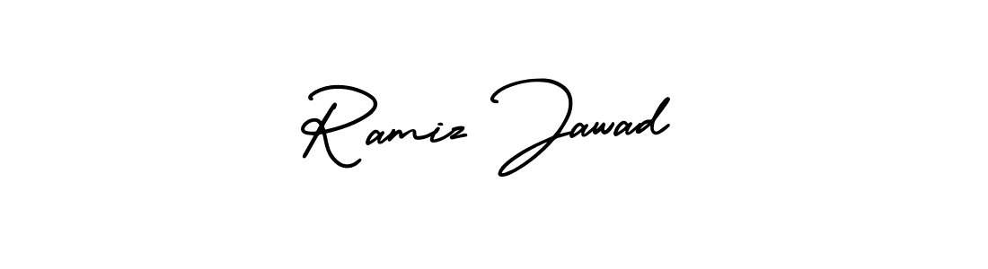 Also You can easily find your signature by using the search form. We will create Ramiz Jawad name handwritten signature images for you free of cost using AmerikaSignatureDemo-Regular sign style. Ramiz Jawad signature style 3 images and pictures png