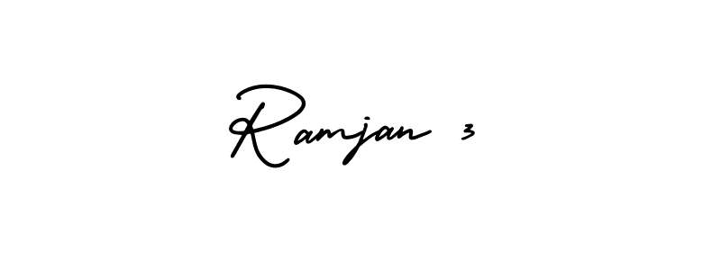 if you are searching for the best signature style for your name Ramjan 3. so please give up your signature search. here we have designed multiple signature styles  using AmerikaSignatureDemo-Regular. Ramjan 3 signature style 3 images and pictures png