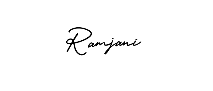 You can use this online signature creator to create a handwritten signature for the name Ramjani. This is the best online autograph maker. Ramjani signature style 3 images and pictures png