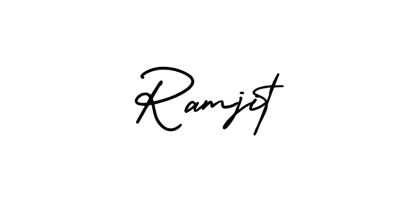 Make a beautiful signature design for name Ramjit. Use this online signature maker to create a handwritten signature for free. Ramjit signature style 3 images and pictures png