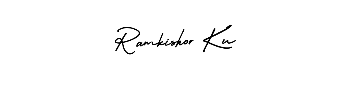Use a signature maker to create a handwritten signature online. With this signature software, you can design (AmerikaSignatureDemo-Regular) your own signature for name Ramkishor Ku. Ramkishor Ku signature style 3 images and pictures png