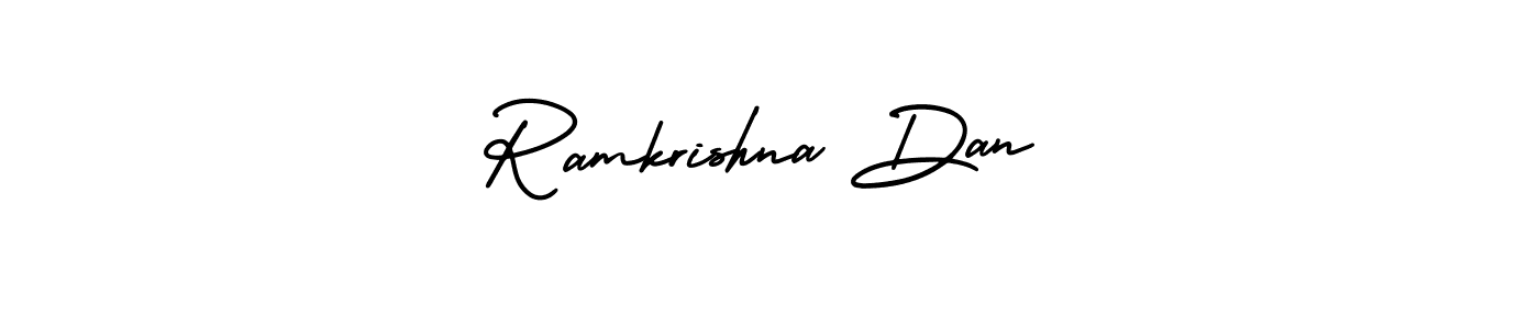 Similarly AmerikaSignatureDemo-Regular is the best handwritten signature design. Signature creator online .You can use it as an online autograph creator for name Ramkrishna Dan. Ramkrishna Dan signature style 3 images and pictures png