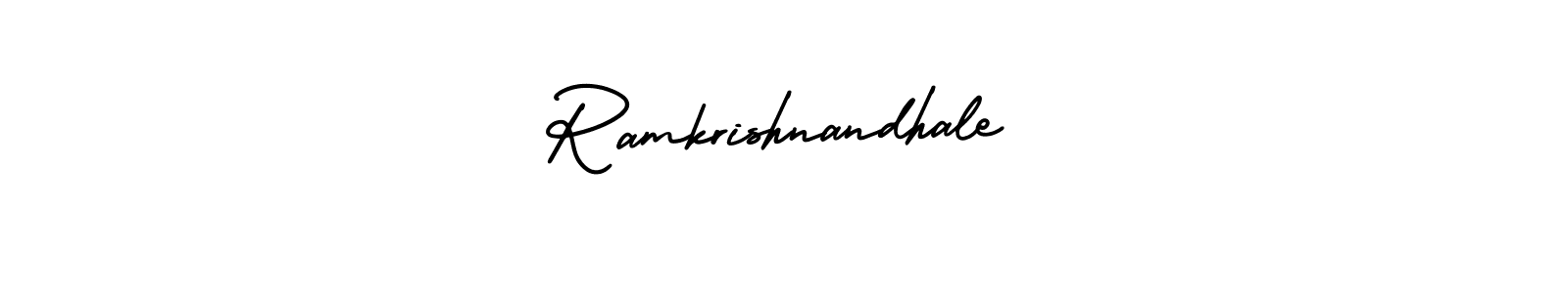 AmerikaSignatureDemo-Regular is a professional signature style that is perfect for those who want to add a touch of class to their signature. It is also a great choice for those who want to make their signature more unique. Get Ramkrishnandhale name to fancy signature for free. Ramkrishnandhale signature style 3 images and pictures png