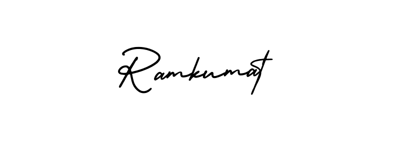 Use a signature maker to create a handwritten signature online. With this signature software, you can design (AmerikaSignatureDemo-Regular) your own signature for name Ramkumat. Ramkumat signature style 3 images and pictures png