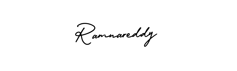 Use a signature maker to create a handwritten signature online. With this signature software, you can design (AmerikaSignatureDemo-Regular) your own signature for name Ramnareddy. Ramnareddy signature style 3 images and pictures png